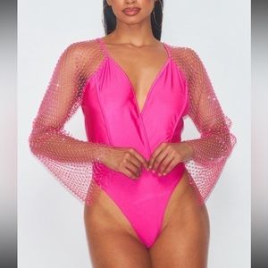 COPY - New size M with tags sexy hot pink bodysuit